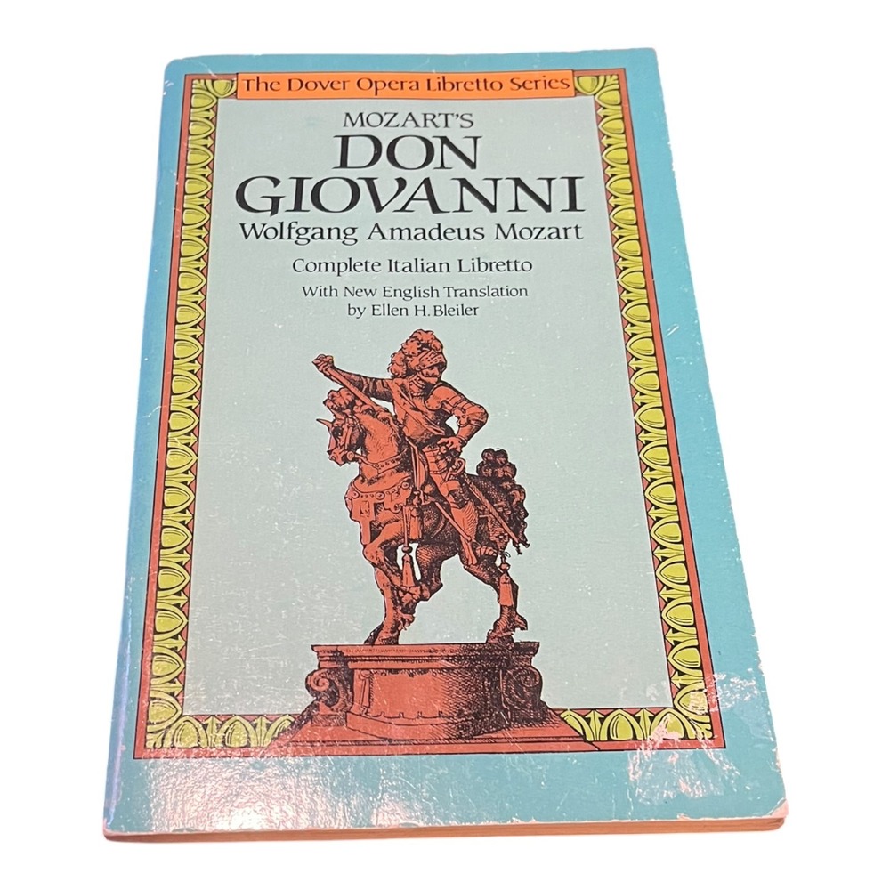 Mozart Don Giovanni Complete Italian Libretto English Translation Dover Book PB‎